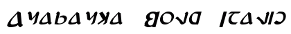 Anayanka Bold Italic Preview