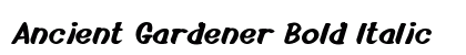Ancient Gardener Bold Italic Preview