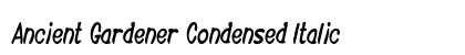 Ancient Gardener Condensed Italic Preview