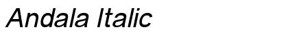 Andala Italic font free download