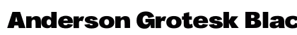 Anderson Grotesk Black Regular font free download