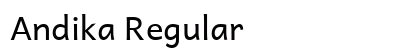 Andika Regular font free download