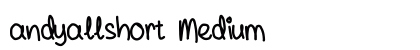 andyallshort Medium font free download