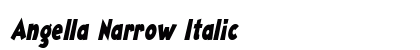 Angella Narrow Italic preview Angella Narrow Italic preview