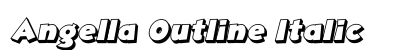 Angella Outline Italic preview Angella Outline Italic preview
