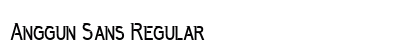 Anggun Sans Regular font free download