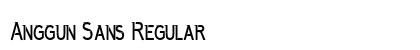 Anggun Sans Regular Preview