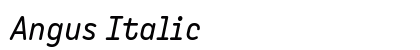 Angus Italic font free download