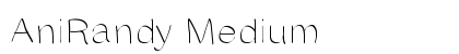 AniRandy Medium font free download