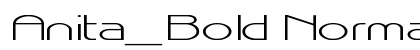 Anita_Bold Normal font free download