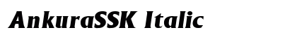 AnkuraSSK Italic font free download