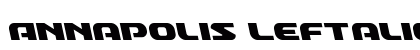 Annapolis Leftalic Italic Font Preview