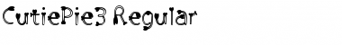 Cutie Pie 3 Regular Font