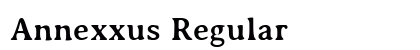 Annexxus Regular Font Preview