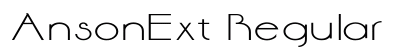 AnsonExt Regular font free download