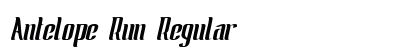 Antelope Run Regular font free download