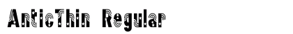 AnticThin Regular font free download