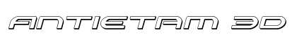 Antietam 3D Italic Italic Font Preview
