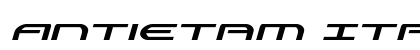 Antietam Italic Italic font free download
