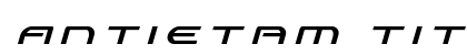 Antietam Title Italic Italic font free download