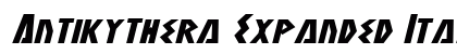 Antikythera Expanded Italic Expanded Italic