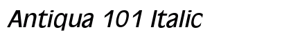 Antiqua 101 Italic Preview