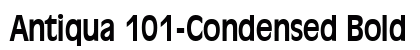 Antiqua 101-Condensed Bold font free download