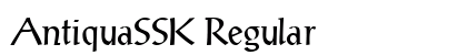 AntiquaSSK Regular font free download