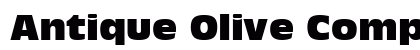 Antique Olive Compact Regular Font Preview