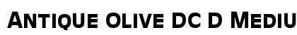 Antique Olive DC D Medium Font Preview