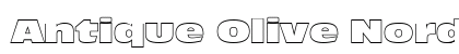 Antique Olive Nord Outline P Regular font free download