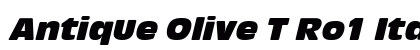 Antique Olive T Ro1 Italic font free download