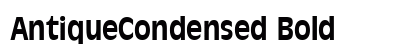 AntiqueCondensed Bold Preview