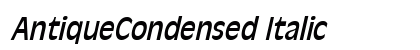 AntiqueCondensed Italic font free download