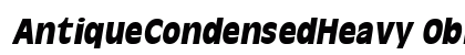 AntiqueCondensedHeavy Oblique preview