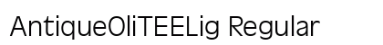 AntiqueOliTEELig Regular font free download