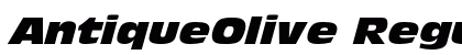 AntiqueOlive Regular font free download