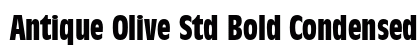 Antique Olive Std Bold Condensed font free download