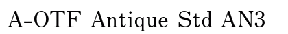 A-OTF Antique Std AN3 font free download