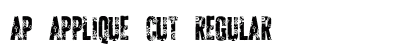 AP Applique Cut Regular font free download