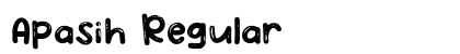 Apasih Regular font free download