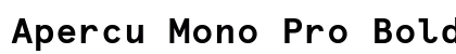 Apercu Mono Pro Bold Preview