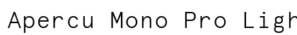 Apercu Mono Pro Light font free download