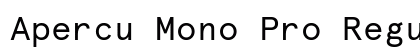 Apercu Mono Pro Regular font free download