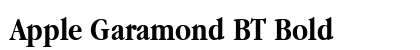 Apple Garamond BT Bold font free download
