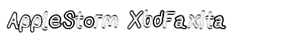AppleStorm XbdFaxIta font free download