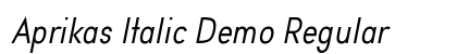 Aprikas Italic Demo Regular font free download