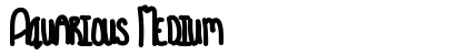 Aquarious Medium font free download