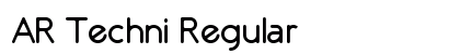 AR Techni Regular font free download