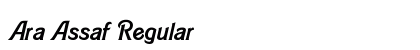 Ara Assaf Regular font free download